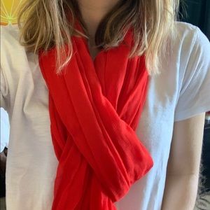 Silky red scarf 🧣